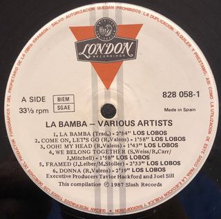 Disco Vinilo La Bamba - Los Lobos 1987