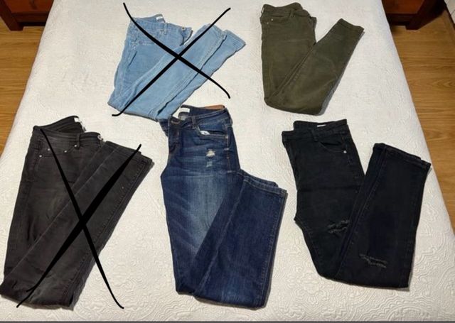 Lote 3 pantalones vaqueros