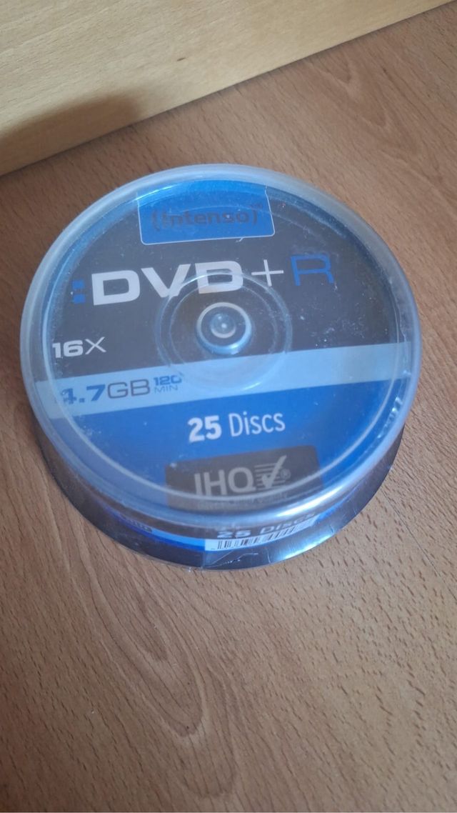 Caja 25 dvd virgenes