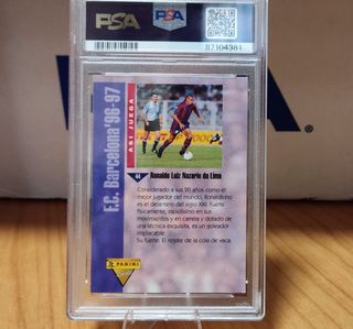 RONALDO NAZARIO #44/PSA 8 - PANINI FCB 