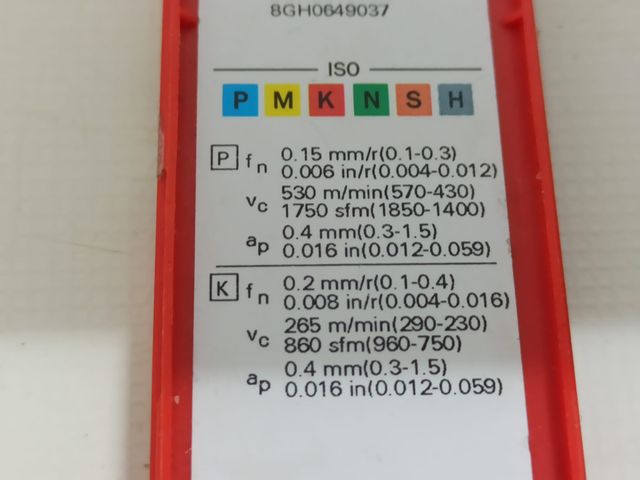 Plaquitas Sandvik P-299