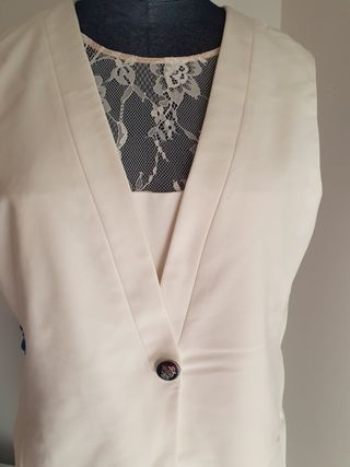 Vestido blanco muy original