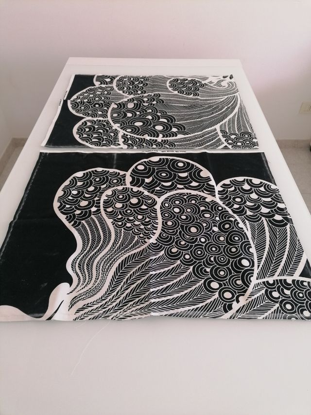 10 pezzi di tessuto di cotone Ikea design vintage