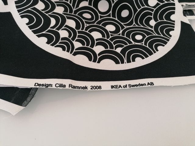 10 pezzi di tessuto di cotone Ikea design vintage