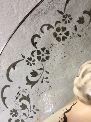 Sacra famiglia 1950 gesso vetro