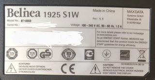 Monitor LCD Belinea 1925 S1W