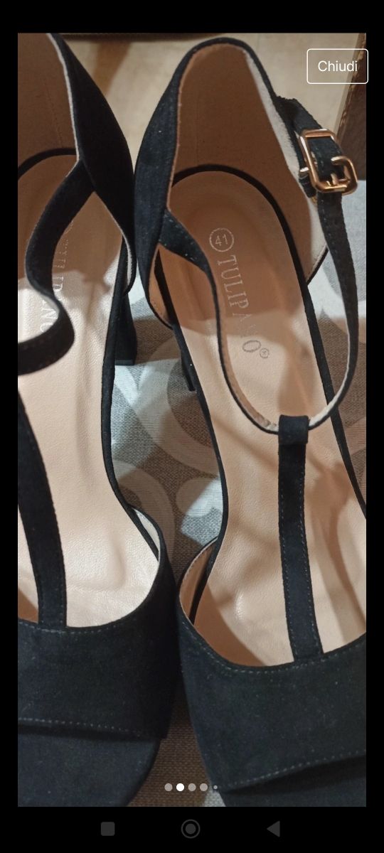 Décolleté donna nera vellutata ottime