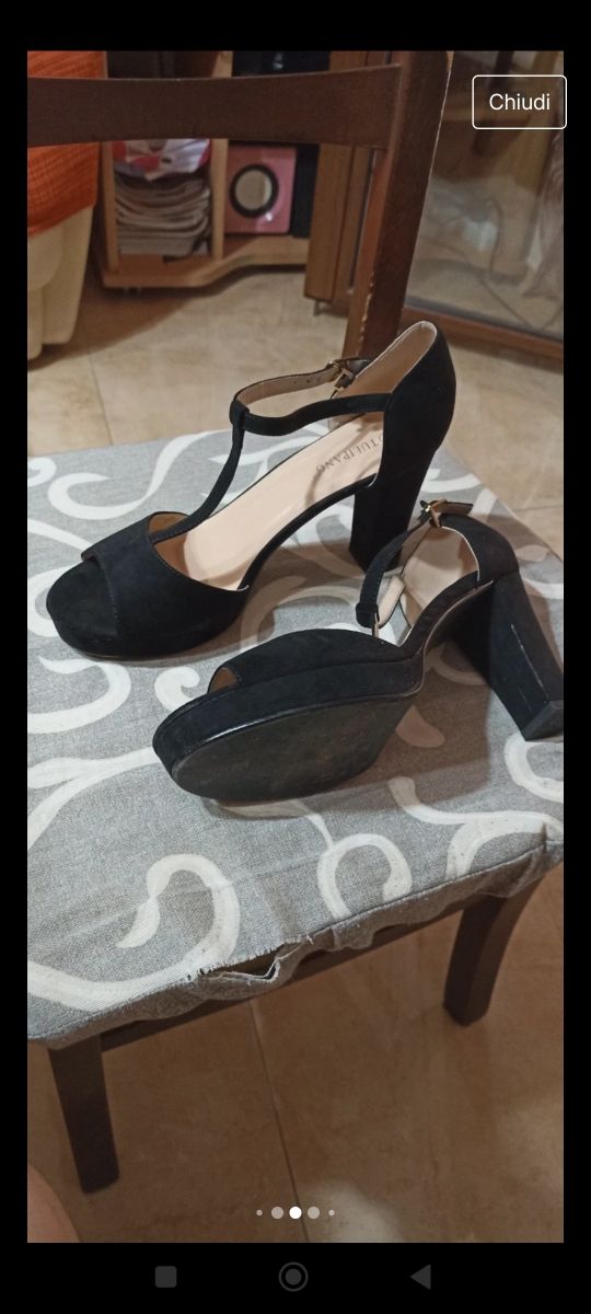 Décolleté donna nera vellutata ottime