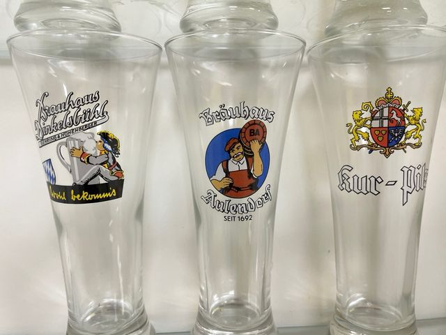 Seis vasos colección cerveza Alemania