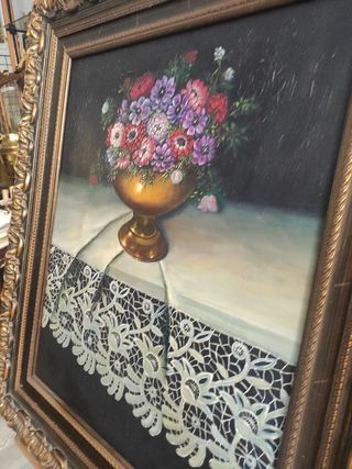 Óleo sobre lienzo congran marco de mader