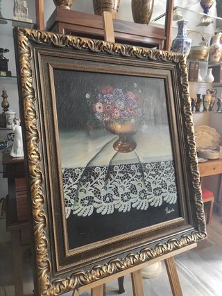 Óleo sobre lienzo congran marco de mader