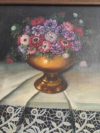 Óleo sobre lienzo congran marco de mader