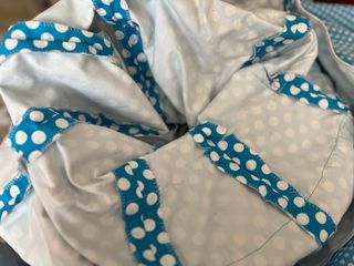Vestido flamenca talla 42 tiene para sacar azul
