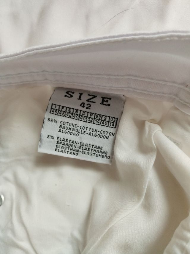 Pantalón vaquero blanco