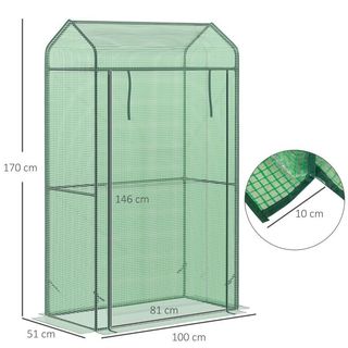 Invernadero caseta rectangular NUEVO