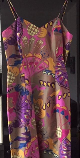 Abito elegante in seta con coprispalle tagla 44