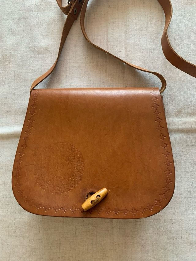 Borsa di cuoio vintage anni 80