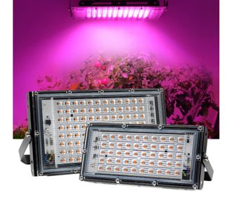 Luz LED de espectro completo para cultivo.