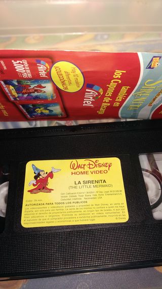 Lote de peliculas VHS de disney
