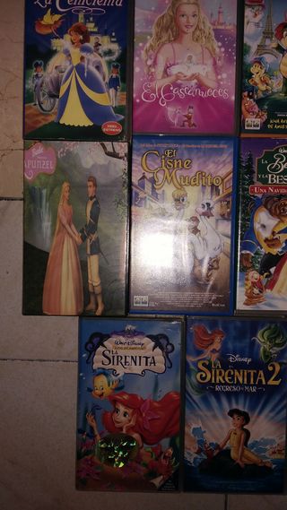 Lote de peliculas VHS de disney