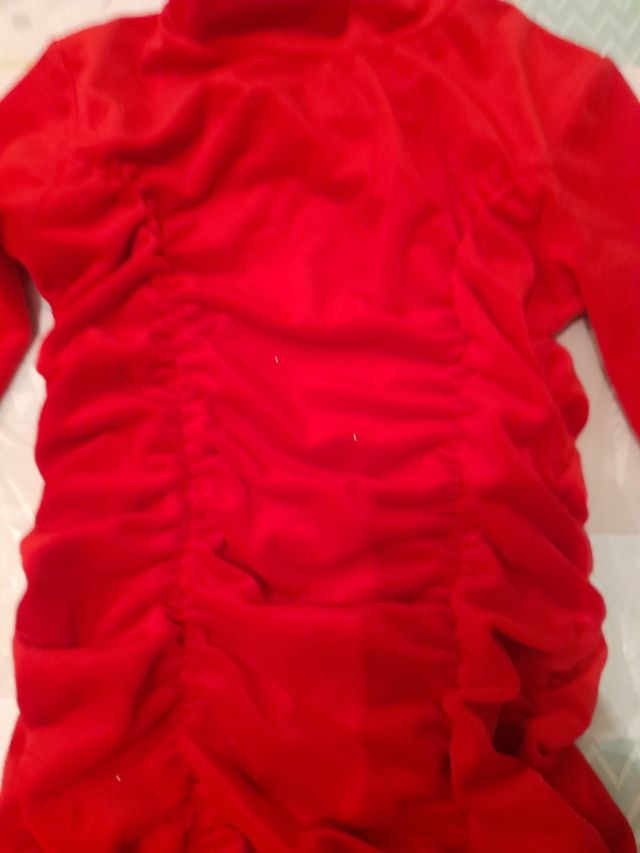 Vestido rojo terciopelo 