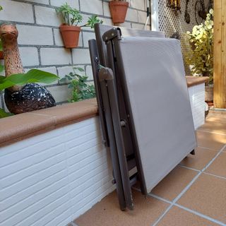 Tumbona de jardín plegable