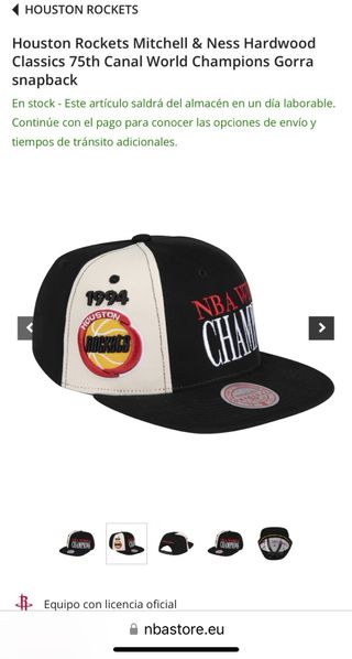 Gorra nba houston rockets Campeones 1994