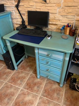 Conjunto escritorio rustico