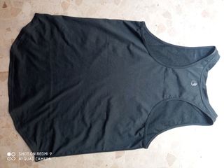 Camiseta tirantes deportiva gris shein 