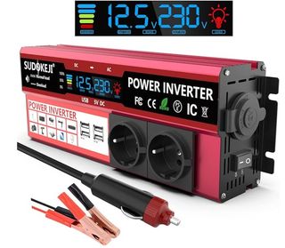 1500W Inversor de Corriente DC 12V a AC Automovil