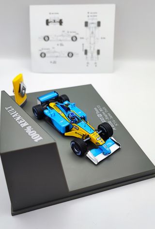 RENAULT F1 TEAM R202 ENGINE RS22 N°14 JARNO TRULLI