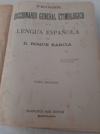 1r DICCIONARIO ETIMOLÓGICO L. ESP. por D. ROQUE