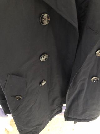 Gabardina cortefiel hombre azul marino