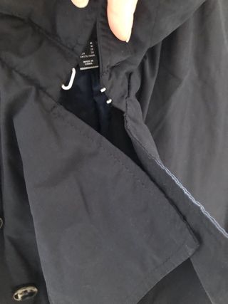Gabardina cortefiel hombre azul marino