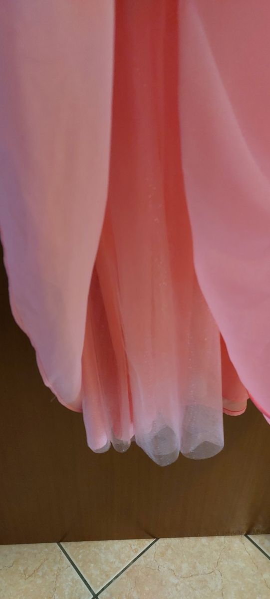 Vestito da cerimonia rosa salmone