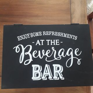 Scatola legno- metallo, bar.