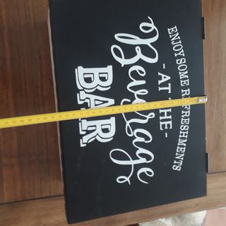 Scatola legno- metallo, bar.