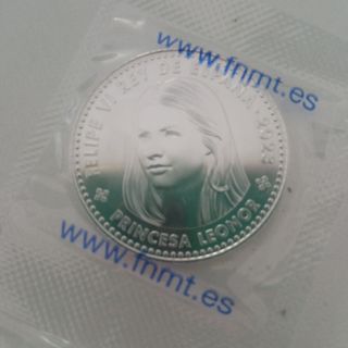 Moneda en plata, 18 cumpleaños princesa