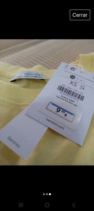 Camiseta mangas corta