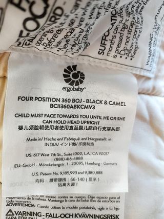 Portabebe Four Position 360-Ergobaby