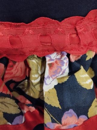 Traje de flamenca azul