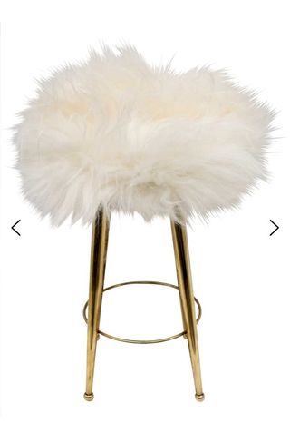 Taburete estilo Hollywood Regency, retro, vintage