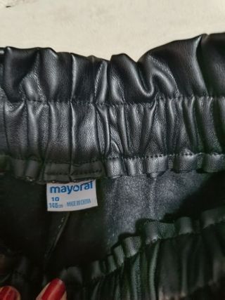 Pantalones de cuero niña 