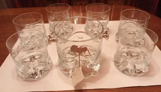 Juego Arteco cubitera + 6 vasos whisky