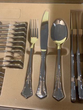 Juego de cubiertos acero inoxidable