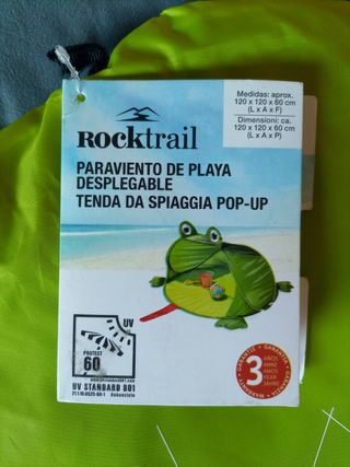 Paraviento de playa desplegable