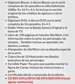 CONAN EL NIÑO DEL FUTURO ED.DEFINITIVA +TOTEBAG+CD
