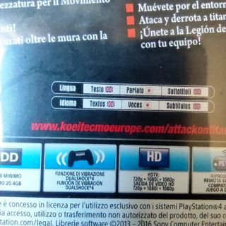 Attack On Titan Wings Of Freedom - PS4