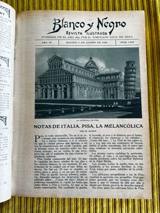 REVISTA “BLANCO Y NEGRO” (1926, agosto-octubre)