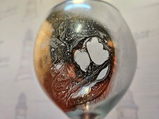 3 Copas de diseño decoradas con oro